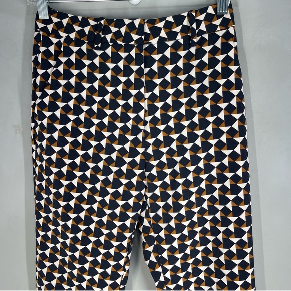 Women's H&M Multi color geometric print pants SZ 2 - Picture 2 of 8